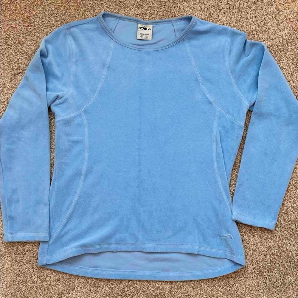 Polar Edge artic fleece Blue Long Sleeve Top size XL